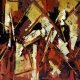 City III Stunning Abstract War Painting by Artist Samir Biscevic