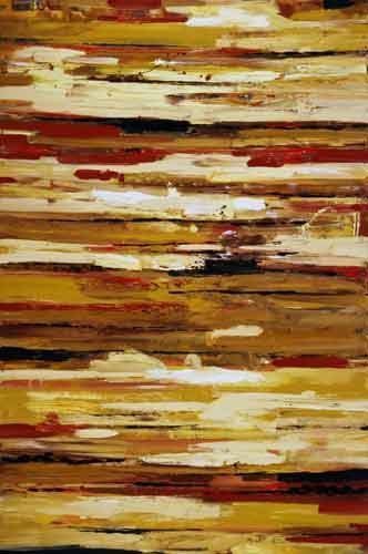 The Path of Death or Freedom VI Stunning Abstract War Painting by Artist Samir Biscevic