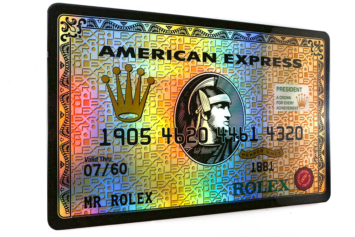 Rolex hotsell credit card