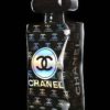 Chanel Pop Art Sculpture, Perfume Black and Holographic Bottle coated with epoxy resin