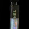 Chanel Pop Art Sculpture, Perfume Black Gold and Holographic Bottle coated with epoxy resin