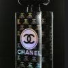 Pop Art Sculpture, Perfume Black and Holographic Bottle coated with epoxy resin