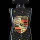 Pop Art Sculpture, Perfume Black Gold and Holographic Bottle coated with epoxy resin