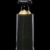 Pop Art Sculpture, Perfume Black Gold and Holographic Bottle coated with epoxy resin