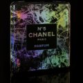 Pop Art Sculpture 15″ Chanel Abstract Luxury Perfume Designer Bottle, POP Art Mix Media Holographic Sculpture