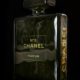 Chanel Pop art sculpture by Bisca. 15″ Chanel Abstract Luxury Perfume Designer Bottle, POP Art Mix Media Holographic Sculpture