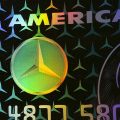 Mr Benz, Authentic Original AMEX Art, American Express Mix Media Pop Art Painting by Bisca