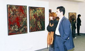 Biscevic Original Abstract Painting Show Opening