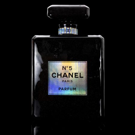 Pop Art Sculpture | 38″ Holographic Luxury Perfume Designer Bottle