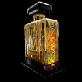 Pop Art Sculpture | 36″ Holographic Dipping Gold Perfume Designer Bottle